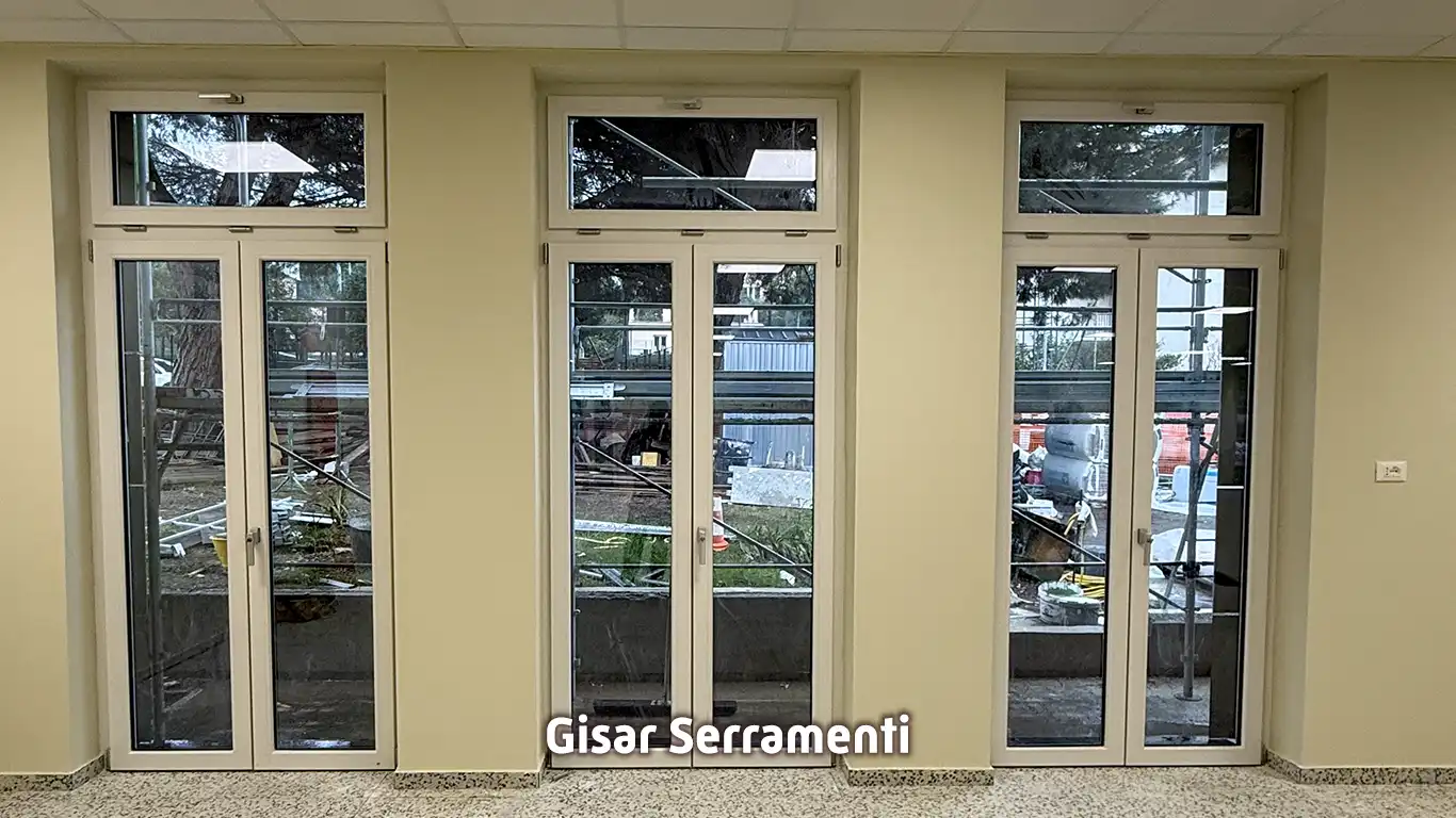 Porte Finestre a due ante con sopraluce wasistas